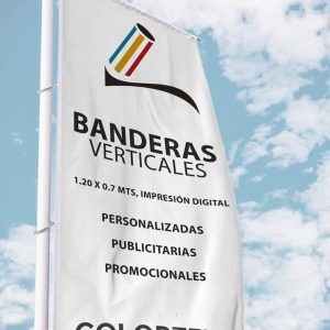 Bandera Vertical - 1.2*0.70 Mts - PROMOCIÓN 2 BANDERAS -